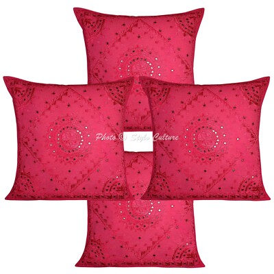 New Home Decor bestickt 24 x 24 Zoll Kissenbezug Hülle handgewebtes Kissen Zi...