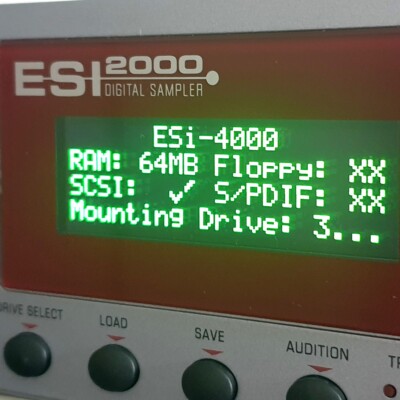 EMU ESI 32 ESI 2000 ESI 4000 OLED Display - Grün