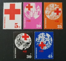 1972 NETHERLANDS NEDERLAND SET RODE KRUIS RED CROSS CROIX ROUGE VF MNH