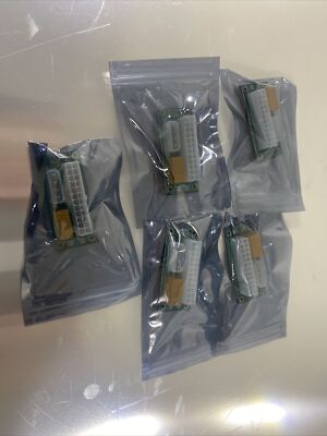 5 Pack Dual PSU Multiple Power Supply Adapter,Add2Psu ATX 24 Pin to Molex 4Pin C