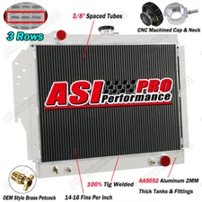 3 Rows Radiator For 1979-1993 Dodge D150 D250 D350 W150 W250 Ramcharger 5.2L