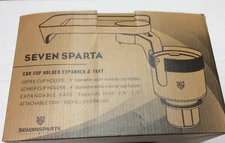 Brand new Seven Sparta vehicle expandable cup holder & tray, new in box - T1396