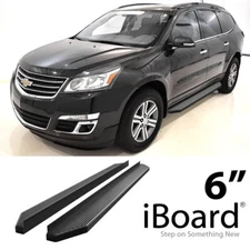 APS Running Board Black 6" Fit Chevy Traverse Buick Enclave 07-17