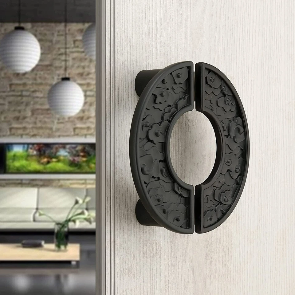 8 Inch Zinc Main Door Handle Pull Handles for All The Doors Pack of 1 Black - Image 3 of 4