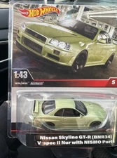 Hot Wheels Nissan Skyline GT-R (BNR34) V-spec II Nur with NISMO Parts 1/43