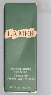 LA MER~ THE MOISTURIZING SOFT LOTION~ Sample Size 0.1oz/3ml~ Brand New