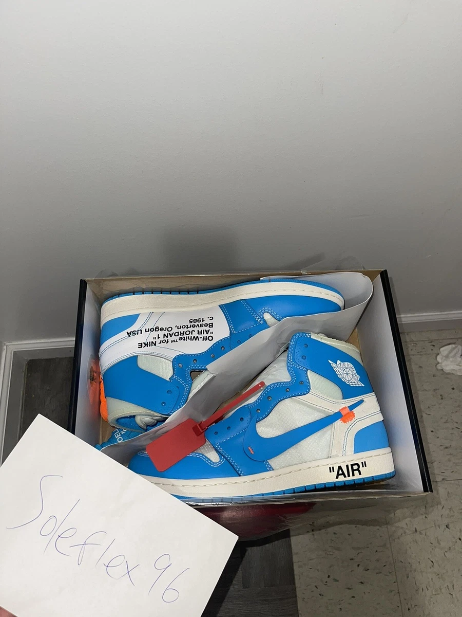 Off white jordan 1 unc box sale