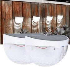 Outdoor Solar 6 LED Deck Lights Path Garden Patio Pathway Stairs Step Fence Lamp