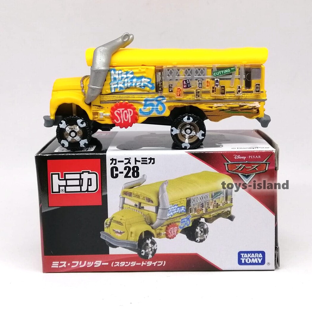 ミニカー Disney tomica Tomica Disney C-28 CARS Miss Fritter School Bus Standard
