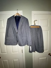 JOHN MEYER Jacket SUIT /SIZE 16/ LINED/NEW WITH TAG/RETAIL 280/Gray /SKIRT 25"