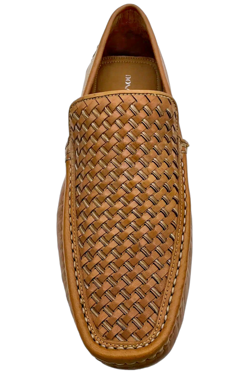 Donald Pliner Casual Mens Loafer Woven Calf Cognac - Medium display picture 2