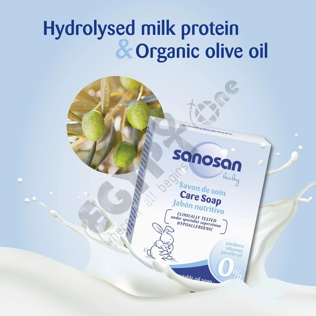 Sanosan Baby Soap Gentle vegetable oil soap 100g eBay
