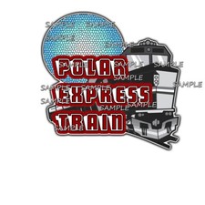 Disney Polar Express Train xc Premade Scrapbook Page Paper Piece die cut