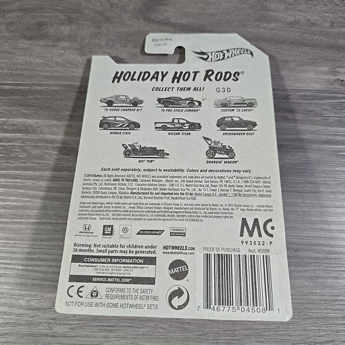 HOT WHEELS HOLIDAY HOT RODS COMPLETE SET OF 8 WALMART EXCLUSIVE 2015 FREE SHIP - Picture 6 of 19