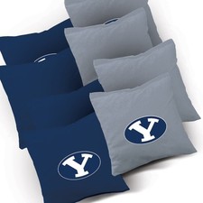 Cornhole Bags BYU Cougars Premium 8 Pack 6x6 Inch 16oz Duck Cloth