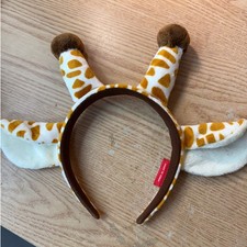 Giraffe Design Headband Plush Animal Hair Hoop for Pets or Kids Cute Costume