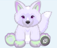 Webkinz Signature Icy Summit Fox RARE purple green aurora wolf Virtual code msgd