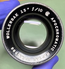Wollensak 13  f/10 Apochromatic Raptar lens Covers 8x10  . Compact And Sharp 