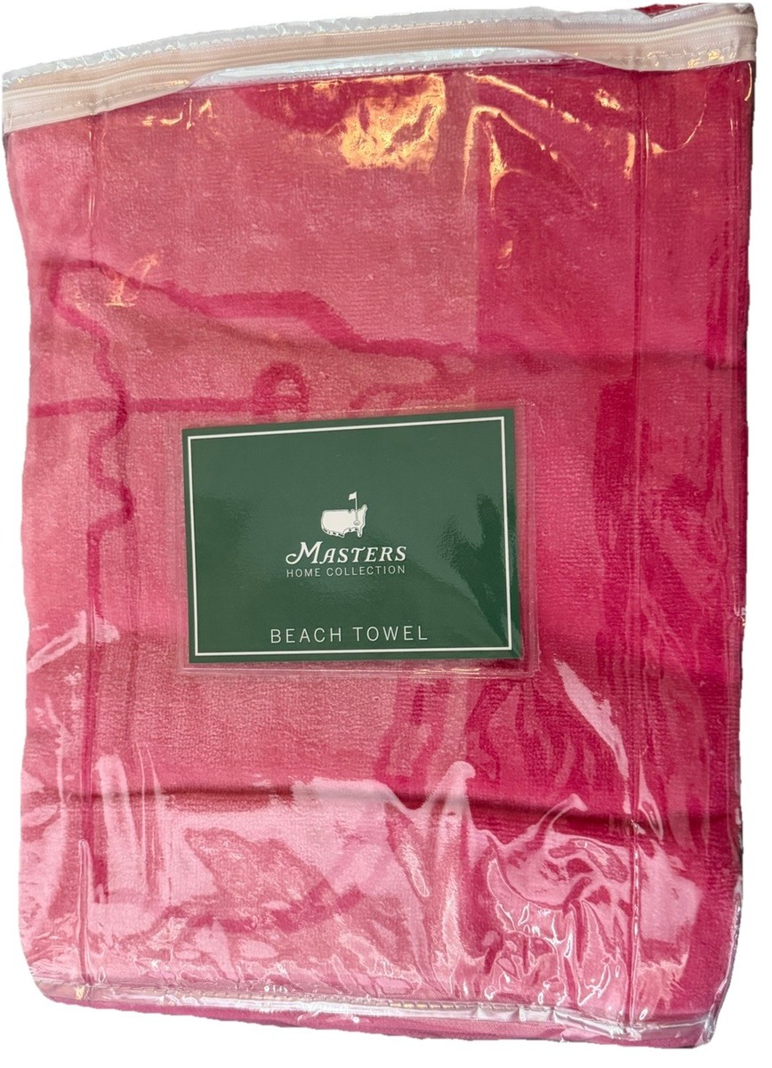2026 Masters Golf PINK BEACH TOWEL FROM AUGUSTA NATIONAL! | eBay