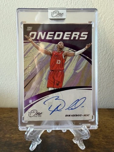 Bam Adebayo Panini One And One The Oneders Auto Purple /35 Miami Heat SEALED!
