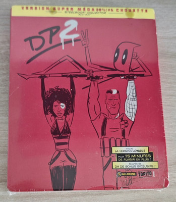 Deadpool 2 - Steelbook - Bluray - Neu/Oop Sealed French Edition