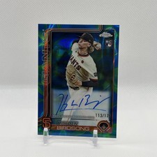 2025 Topps Chrome Update #RA-HB Hayden Birdsong Rookie Auto Blue Green Lava /175