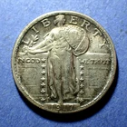 1917 Type 2 Standing Liberty Quarter  Ch. XF