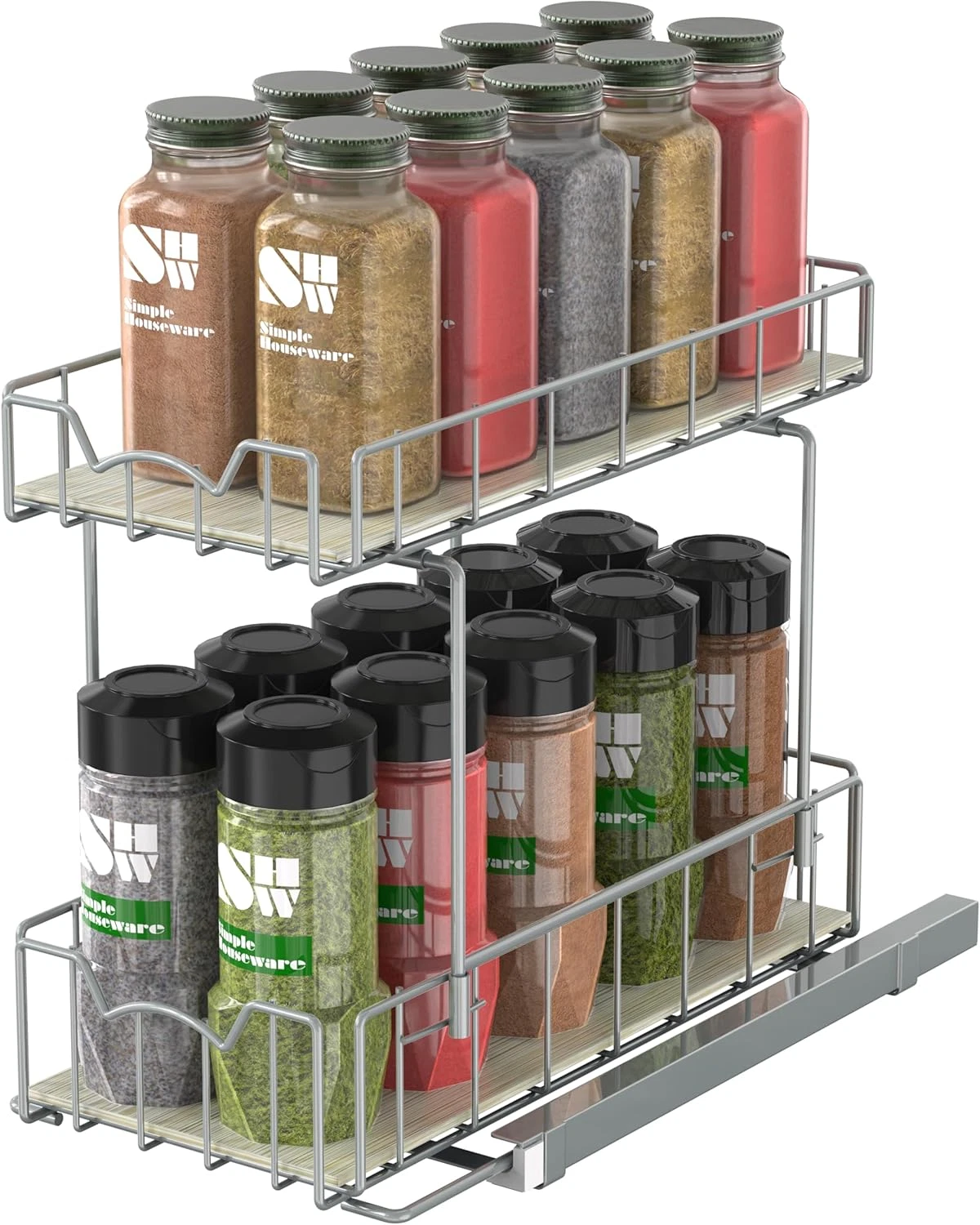 SimpleHouseware Spice Rack Drawer Organizer - Thumbnail 2