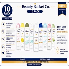Dove 10PK Women  s Deodorant Spray 150ml Assorted Antiperspirant