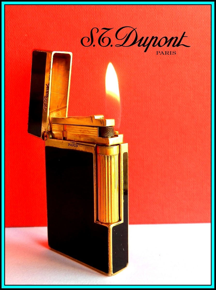 S.T. DUPONT Lighter Large - Ligne 2 Rose Gold & Black Chinese
