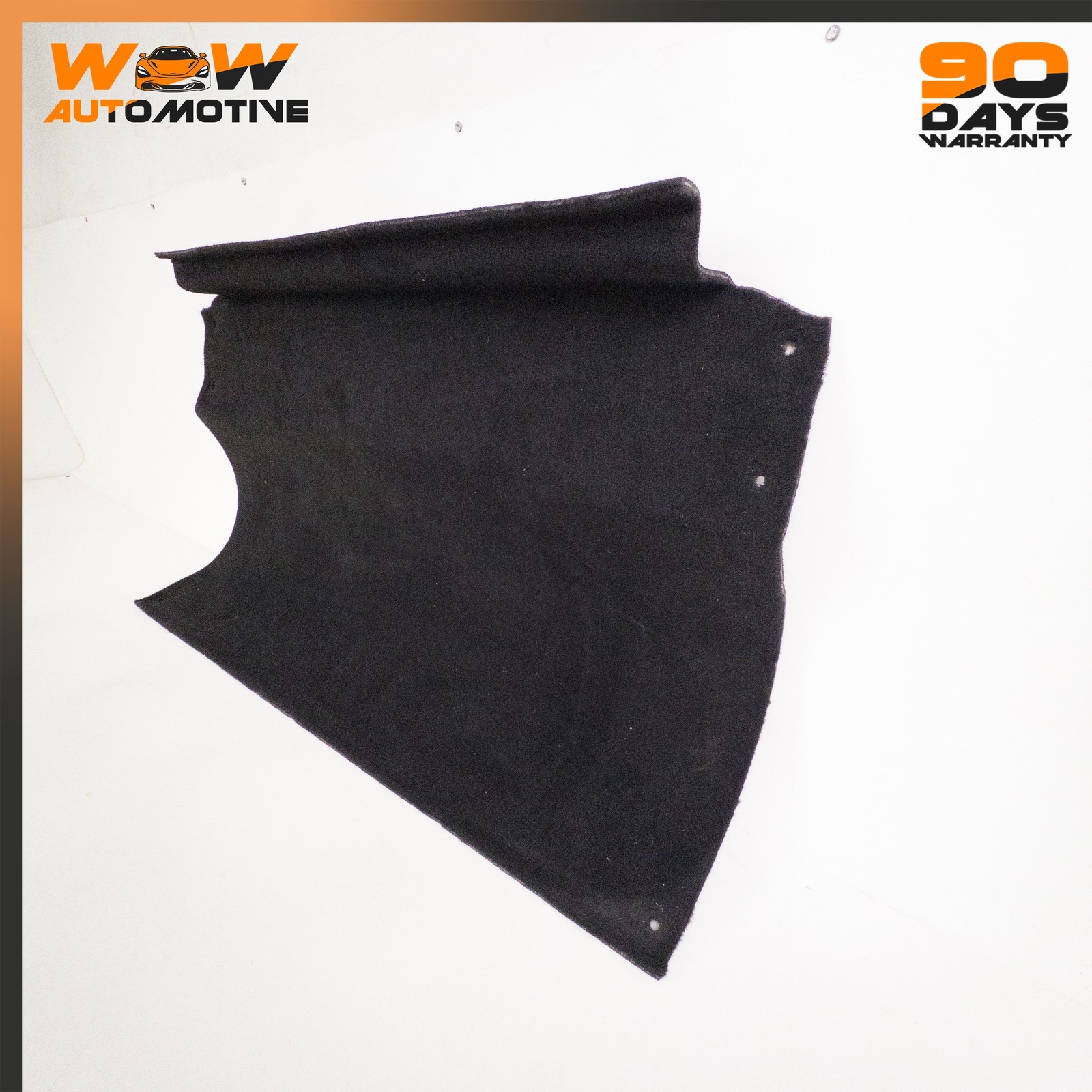 06-16 ASTON MARTIN V8 VANTAGE REAR TRUNK BACK WALL CARPET MAT BLACK OEM