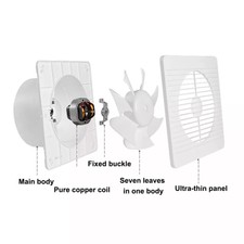 Bad Lüfter Silent Badezimmer Abzieher Ventilator 100 Mm Oder 125 Mm Moderne Küche Leiser Badezimmerlüfter