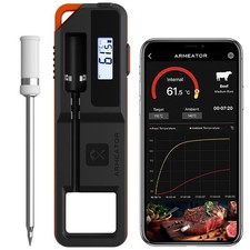 Wireless Bluetooth Meat Thermometer with Dual Sensors- Long Range Bluetooth M...