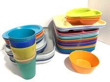 55 Child Plates Cups Bowls LOT