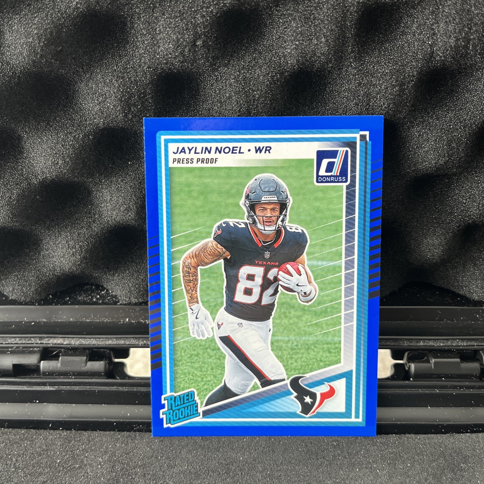 Jaylin Noel - 2025 Panini Donruss Blue Press Proof Rated Rookie Texans