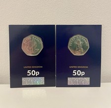 2019 2020 Peter Rabbit 50p Fifty Pence Coin Set Beatrix Potter Change Checker BU