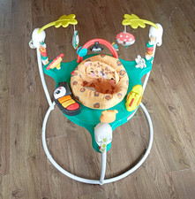 Fisher-Price Green Baby Jumperoo Activity Seat, Jungle Animals Theme