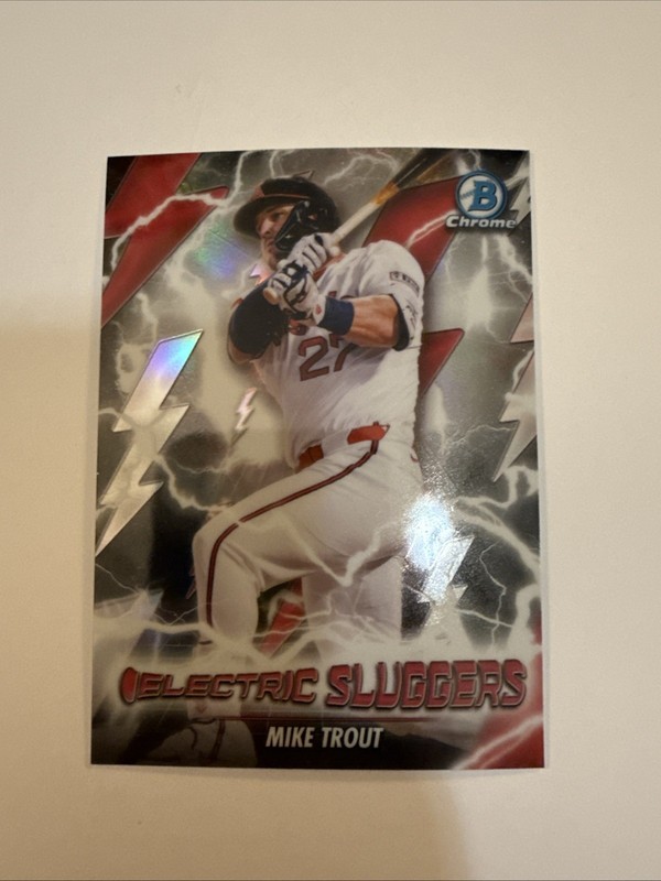 Mike Trout 2026 Bowman Chrome Electric Sluggers Refractor #ES-25 Angels
