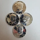 Four 1969 S Kennedy Half Dollars 40% SILVER "PROOF" Minor Defects (Exact) BM