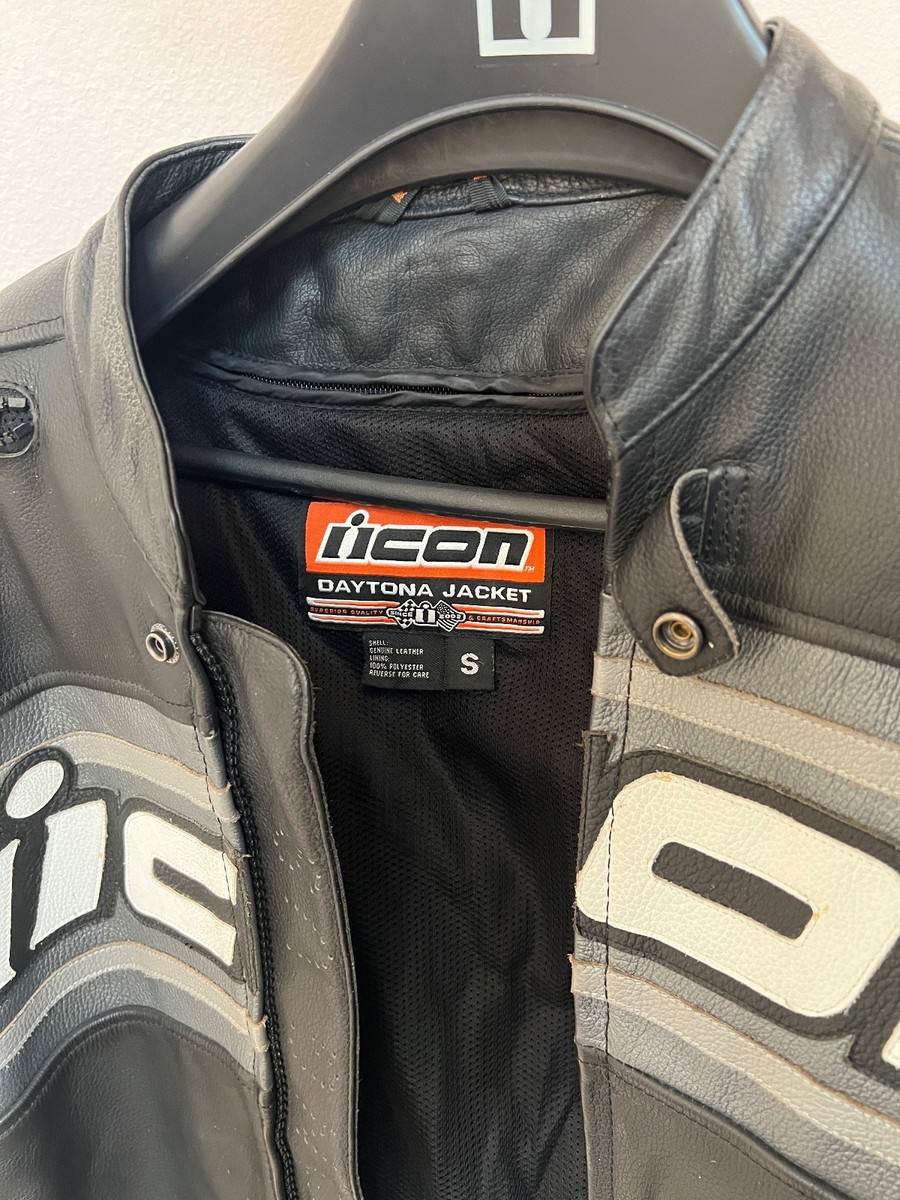 ICON Motorsports Daytona Leather Jacket w/ Armor - Men's Small | eBay ICON Motorsports Daytona Leather Jacket w/ Armor - Men's Small | eBay