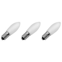Weihnachts-Ersatzlampe E10 GlüHlampe Matt 12V 3W Warmweiß 2200K 3 StüCk