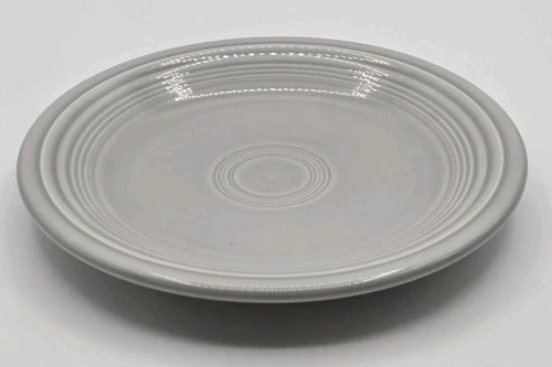 Fiesta HLC  7 1/4” Salad Bread Plate Pearl Gray Vintage Fiestaware Made In USA
