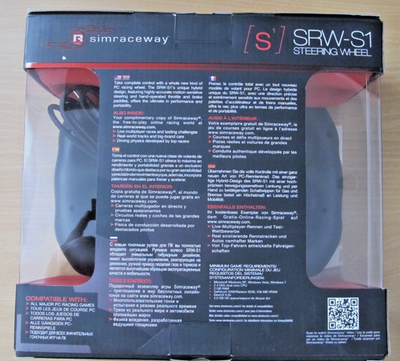 SteelSeries Simraceway SRW-S1 Gaming Steering Wheel USB PC
