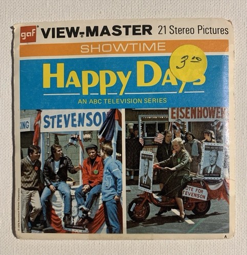 View-Master HAPPY DAYS - B586 - 3 Reel Set + Booklet (V2) - Picture 1 of 10