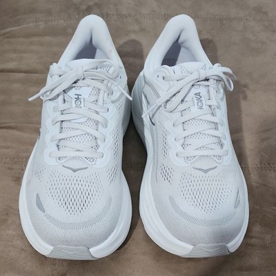 Hoka One One Bondi 9 Mens Size 11 2E White Athletic Road Running Shoes Sneakers