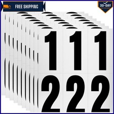 Reflective Adhesive Mailbox Number Pack - 60 Waterproof Stickers for Addressing