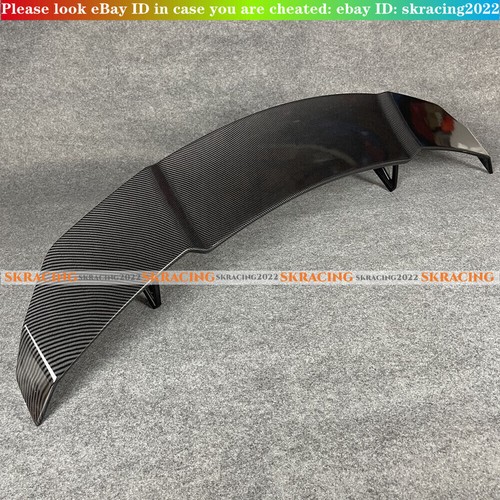 FOR 2008-2014 MERCEDES BENZ W204 C63 ABS CARBON FIBER LOOK TRUNK SPOILER WING - Picture 10 of 11