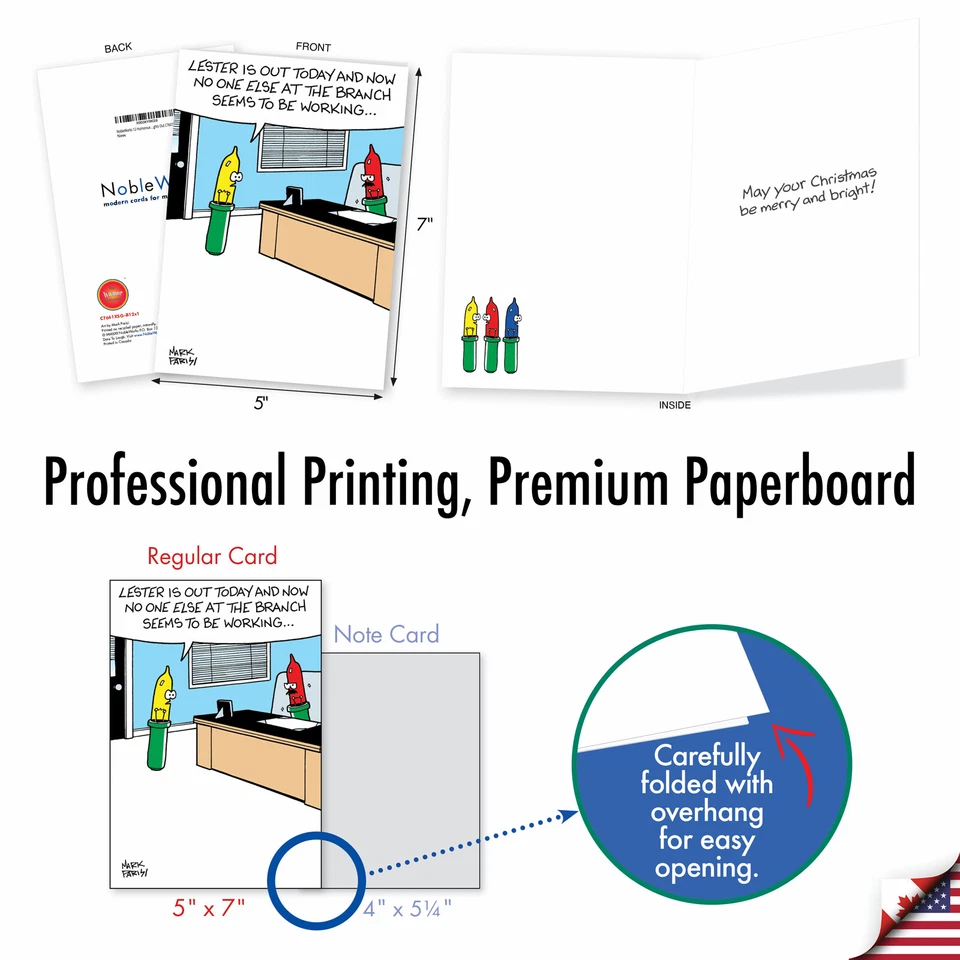 Christmas-Lights Out: Divertido conjunto mixto de 12 tarjetas con sobres Foto 3 de 4