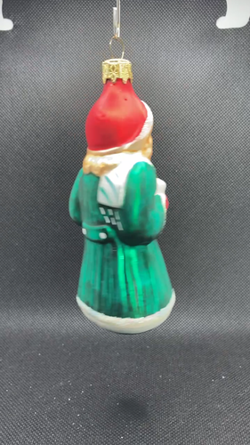 Vintage The Trimmery Glass Christmas Caroler Hand Painted Blown Glass Ornament - Video 1 of 1