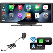 10.26" 2K Car Portable Wireless Apple CarPlay Android Auto Touch Screen Radio